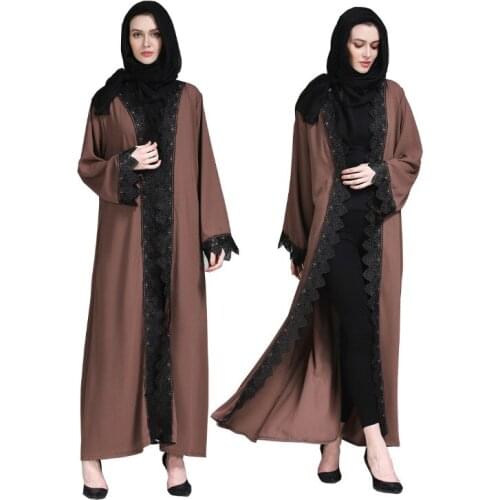 Muslim Abaya Print Full Dresses Cotton Cardigan Kimono Long Robe Gowns Tunic Middle East Ramadan Islamic Prayer Clothing