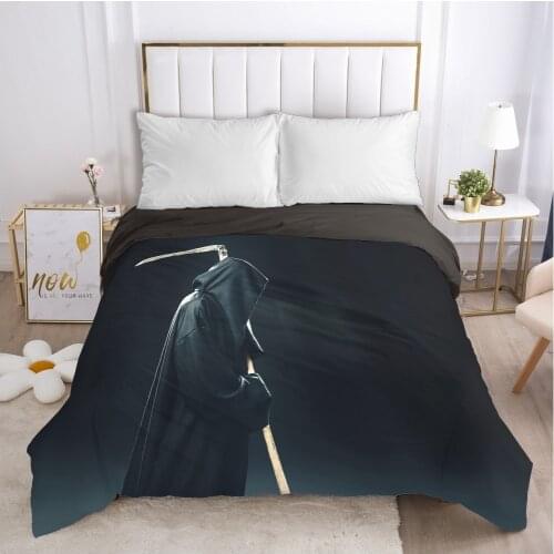 Cartoon Hallowmas Childrens Duvet cover Quilt/Blanket/Comfortable Case Bedding for kids baby boy girls 140x200 for Home black