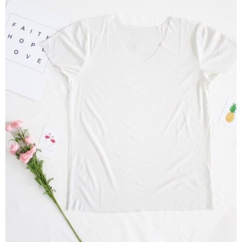 Popular fashion classic casual breathable cotton short sleeve womens T-shirt