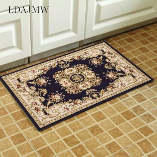 Rectangular Floor Mat, Door Mat, Kitchen Floor Mat, Bathroom Absorbent Non-slip Mat, Printed Pattern Carpet, Solid Color