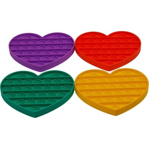 10pcs Push Bubbles Restless Sensory Silicone Toys Release Pressure Puzzle Math Mental Arithmetic Focus Jump Bead Childrens Toy