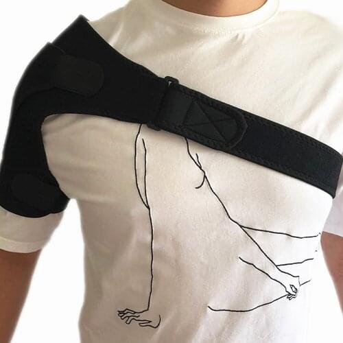 FIRECLUB Back Support Adjustable Bandage Shoulder Pad Protector Training Protective Shoulder Strap Sport Injury Prevention