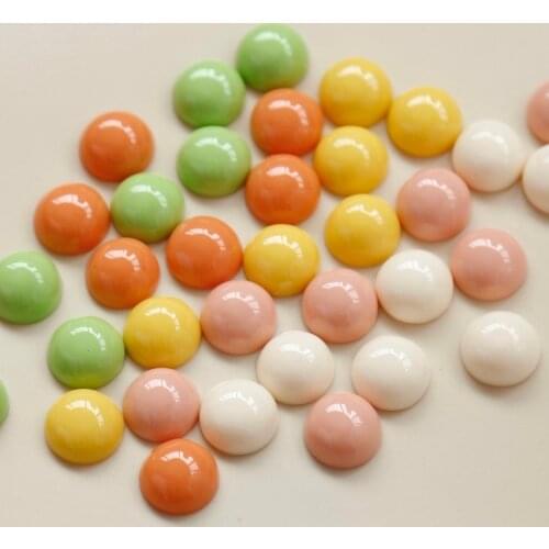 Super light feel pure color matching half pill combination Japanese DIY handmade earring resin accessories earring clip patch