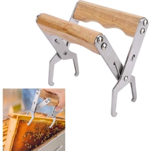 IN STOCK Wooden handle Beekeeping Frame Grip Holder Beehive Frame Grip Nests Box Clip Bee Hive Lift Tool Bee Keep Capture Grip