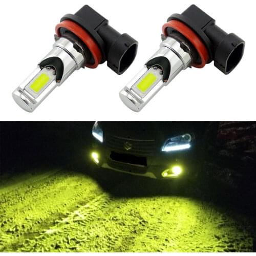 VANSSI 2pcs H8 H11 LED Fog Light Bulbs H16 LED Bulbs DRL Lamp DC12-24V Super Bright 1200lm Beautiful COB Chipsets Fog Lamp