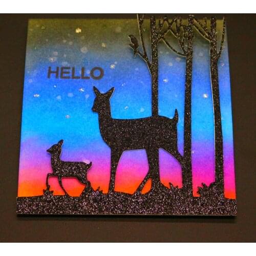 YINISE 1637 Christmas Deers Metal Cutting Dies For Scrapbooking Stencils DIY Album Cards Decoration Embossing Folder Die Cuts