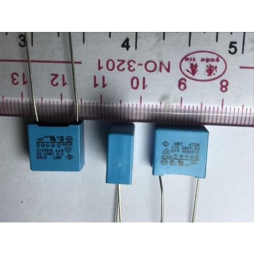 0.0047uf 4700PF 472K 280v-x2 GPF 40 / 85 / 21 / C Y-CAP; safety gauge capacitance foot distance 10mm genuine