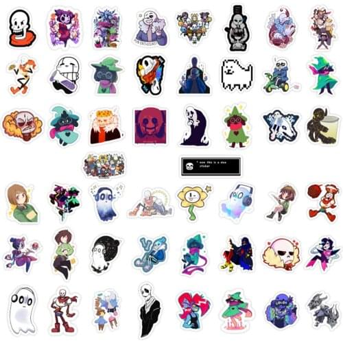 10/50pcs/pack Classic Game Undertale Graffiti Stickers For Furniture Wall Desk Car Trunk Computer Decal Guitar Motorcycle Box
