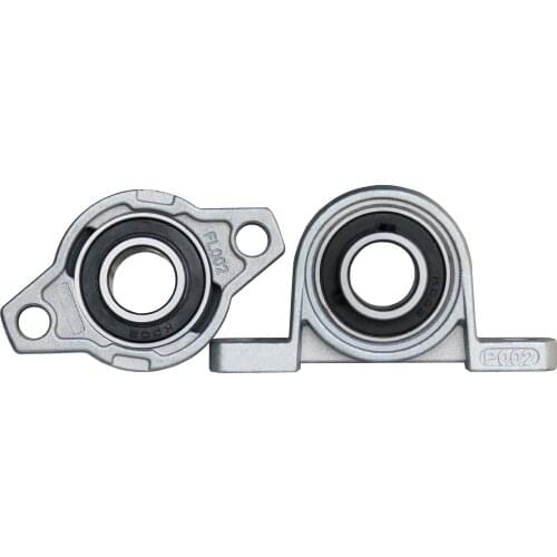 10PCS KP002 15mm Bore Diameter Zinc Alloy Pillow Block Mounted Housing Unit