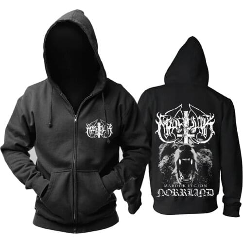 10 styles Cool Bear skull Demon Marduk Cotton Rock Hoodie shell jacket zipper Sweatshirt hoody sudadera tracksuit Outerwear