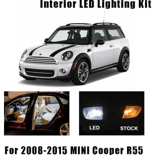 16pcs White Canbus Error Free LED Interior Map Dome Reading Light Lamp Package Kit For 2008-2015 MINI Cooper Clubman R55