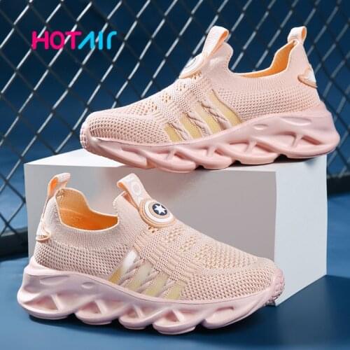 2021 Autumn Kids Sport Shoes For Girls Sneakers Boys Students Breathable Mesh Children Shoes Girls Sneakers Light Shoes girl