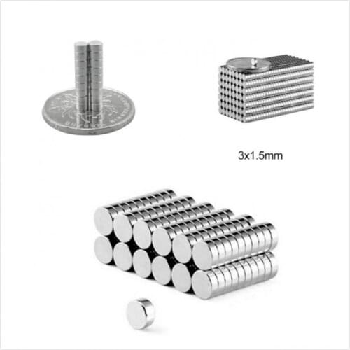50/100 Pcs Mini Small Round Magnet 3x1.5 mm Neodymium Magnet Permanent NdFeB Super Strong Powerful Magnets