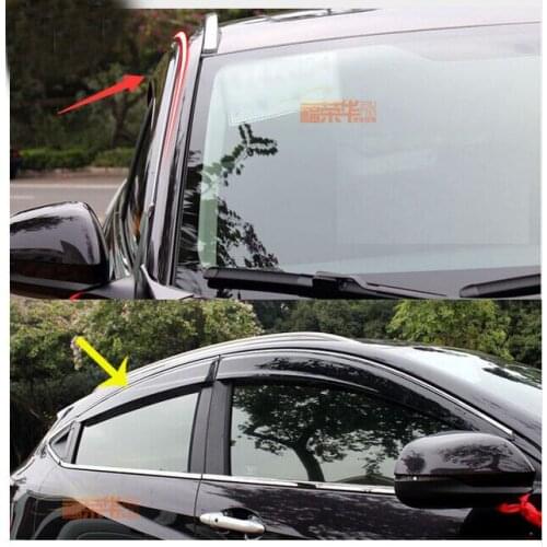 ACCESSORIES FIT FOR Honda HR-V / VEZEL 2014 2015 2016 SIDE WINDOW RAIN DEFLECTORS GUARD VISOR WEATHERSHIELDS DOOR SHADE 4pcs
