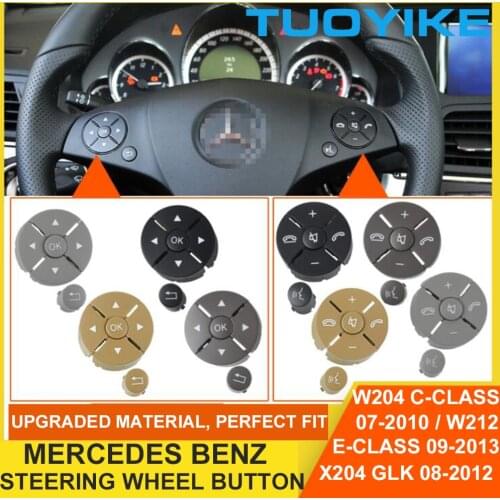 Car Multi-Function Steering Wheel Button Phone Key Control For Mercedes Benz W204 C-Class C180 C260 W207 W212 E-Class X204 GLK