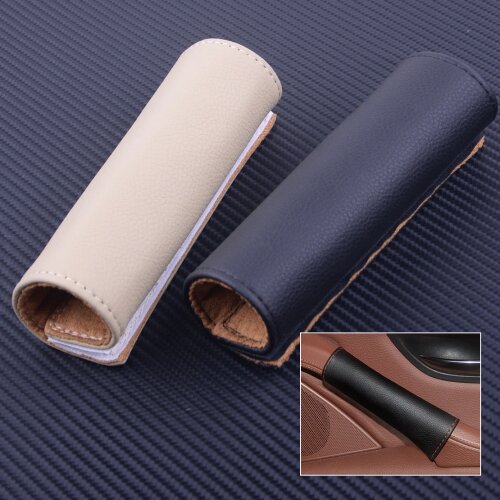 Car Styling New Interior Leather Door Panel Pull Handle Trim Cover Sleeve Protector Fit For BMW 5 Series F10