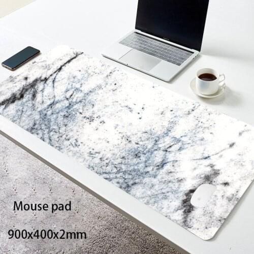 Large Marble Grain Soft Mouse Pad Office Computer Desk Mat Modern Table Game Keyboard Laptop Cushion Accessories