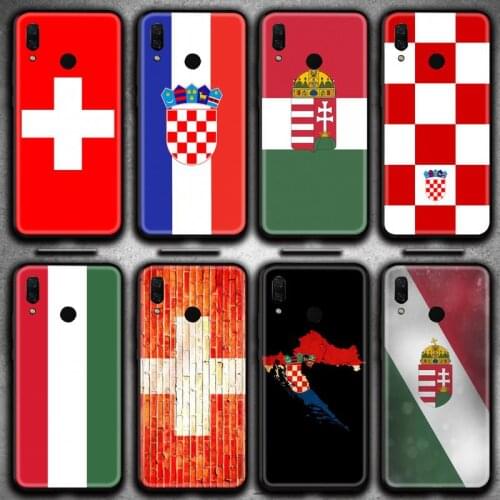 Hungary switzerland croatia flag Phone Case Huawei Y6P Y8S Y8P Y5II Y5 Y6 2019 P Smart Prime Pro