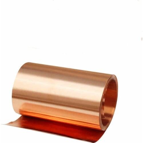 Custom Red Copper Thin Strip Coil 0.01mm to 1mm Thick 10mm to 300mm wide Metal Strip