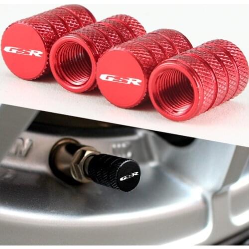 GSR Wheel Tire Valve Caps CNC Aluminum Air Port Covers For SUZUKI GSR750 GSR600 GSR400 GSR 750 600 400 Motorcycle Accessories