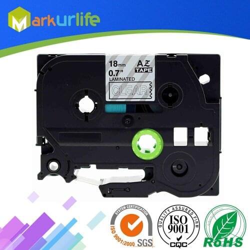 1 Packs Laminated Tape TZE145 Tze145 TZe-145 Compatible for Brother P-Touch Labeler Adhensive tze145(White on Clear, 18mm x 8m)