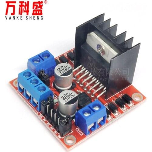 L298N motor driver board module DC stepper motor vehicle intelligent robot can drive two motors