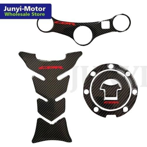 Tank Pad Gas Cap Sticker For Honda CBR600F4i 2001 2002 2003 2004 2005 2006 Motorcycle Triple Front End Upper Top Clamp Decal