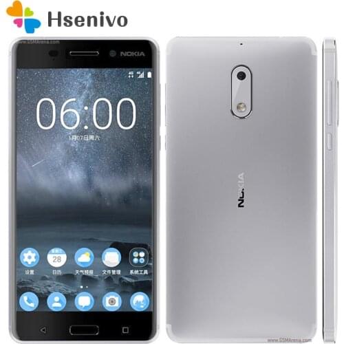 Nokia 6 Refurbished-Original Nokia 6 LTE 4G Phone 4G RAM Android 7.0 Octa Core 5.5" 16.0 MP Fingerprint phone