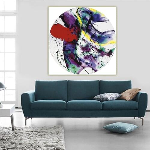 Sam Francis《Without Resistance》Abstract Canvas Oil Painting Art Poster Picture Wall Hanging Decor Home Living Room Decoration