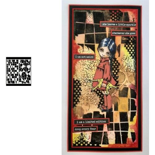 Porcelain Texture Metal Cutting Diary Dies And Stamps Stencils For Scrapbooking Stamps Embossing Mold Diy Paper Cards Craft