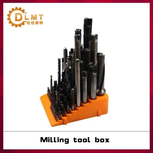 1pcs milling cutter storage box special 84-hole plastic milling cutter storage rack for CNC machining center
