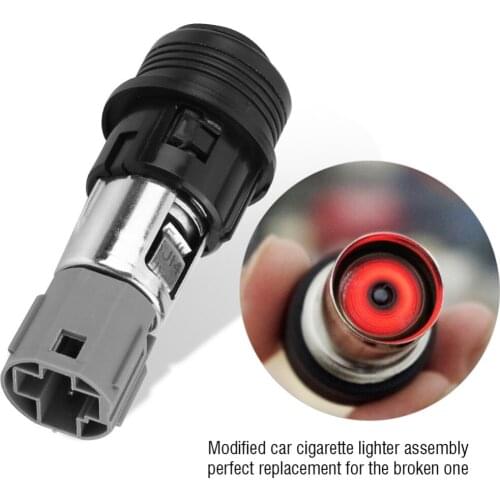 Universal Modified cigarette lighter assembly 12V 120W Cigarette Lighter Power Plug Socket Outlet Assembly for Auto-Car-Truck