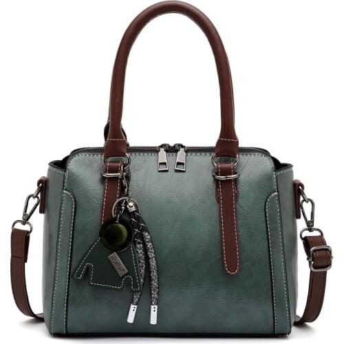 High Quality Solid PU Leather Shoulder Crossbody Bags for Women 2020 Fashion Tassel Ornaments Casual Messenger Bag Sac A Main