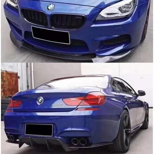 REAL CARBON FIBER Front Bumper Lip Spoiler Rear Trunk Diffuser Side Body Skirt FOR BMW F06 F12 F13 M6 640i 650i 2012-2019 YEAR