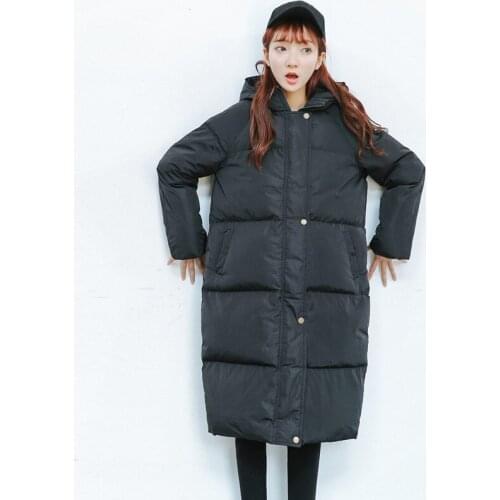 Winter Wadded Jacket Women Overcoat 2020 New Bread Loose Down Cotton Padded Coat Female Hooded Outwear Hot Sale LX1044