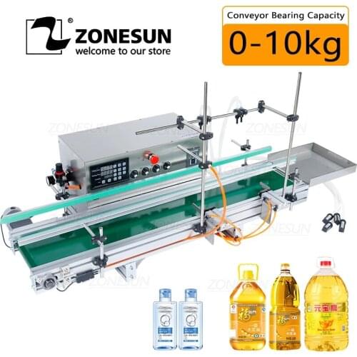 ZONESUN Automatic Liquid Filling Machine Perfume Water Beverage Juice Edible Oil Milk Four Nozzles Filler Big Flow