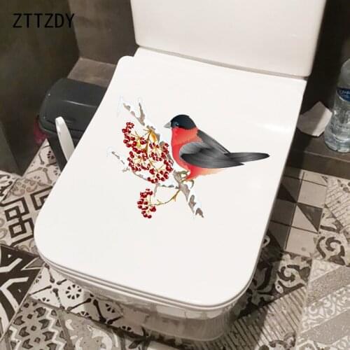 ZTTZDY 25.2×17.7CM Acacia Peas Fashion Bathroom Toilet Decoration Classic Cartoon Home Wall Stickers T2-1186