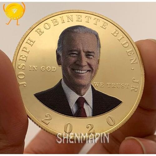 47th Vice President of the United States Joe Biden Commemorative Coin Free Flying Eagle Challenge Coin Gold Coins Collectibles