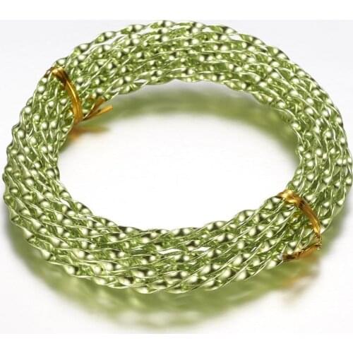 5m/Roll 3mm Aluminum Wire Twist Metal Wire For DIY Necklace Bracelet Earrings Handmade Jewelry Findings Material
