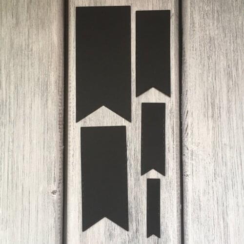 ArtScrap Banners with line 5 pcs Metal Cutting Dies Stencils For DIY Scrapbooking Card Decorative Craft Embossing Die Cuts