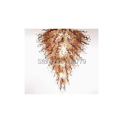 Free Shipping Hot Sale Murano Glass Amber Chandelier