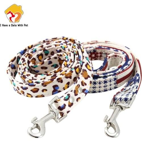 Length 120CM Good Quality Canvas Pet Dog Leash for Small Medium Large Dogs Walking Running Leashes Leads Pets Supplies S/M 1PC