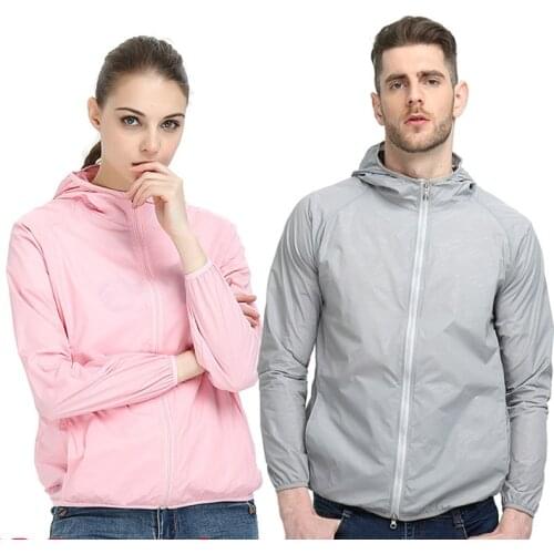 Camping Rain Jacket Men Women Waterproof Sun Protection Clothing Fishing Hunting Clothes Quick Dry Skin Windbreaker With Pocket
