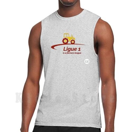 French League League Tank Tops Vest 100% Cotton League League Football French French League Ligue Farmer Premier