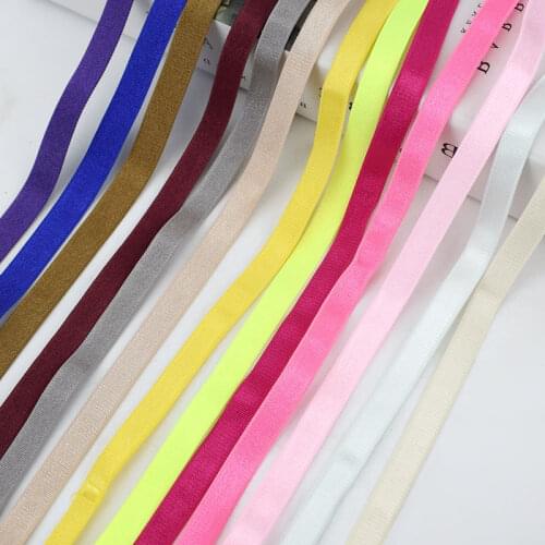 Meetee 20meters 12mm Elastic Bands for Underwear Bra Shoulder Strap Yoga Hair Band Notebook Belt DIY Sewing Clothes Accessories