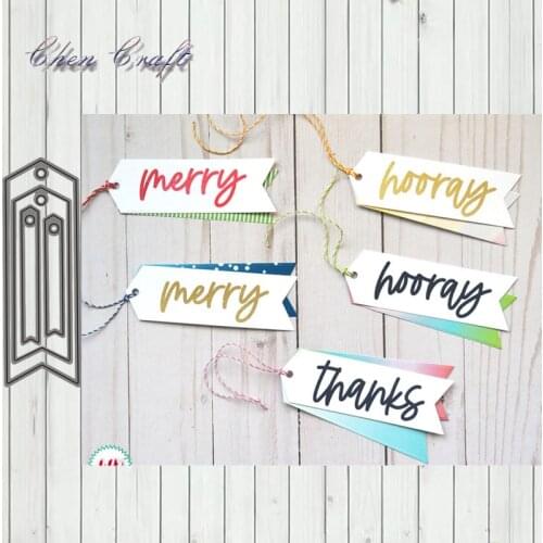 Party Tag metal cutting dies letter frame decoration Scrapbook paper knife mould blade punch stencils