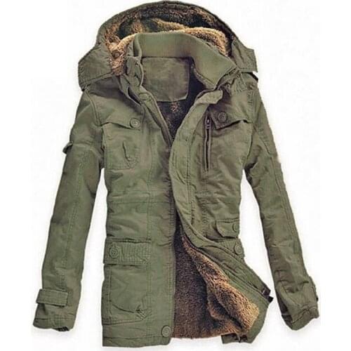 Mens Winter Jackets Thicken Warm Parkas Cotton Padded Long Hooded Coats Military Jackets Overcoat Parkas Hombre Invierno 5XL