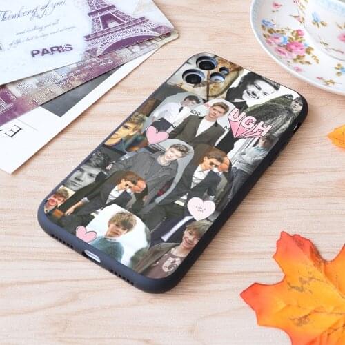For iPhone Thomas Brodie Sangster Collage Print Soft Matt Apple iPhone Case