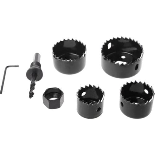 6Pcs Hole Circular Saw Set Drill Bit Cutting Cutter Round 32mm 38mm 45mm 54mm LS'D Tool