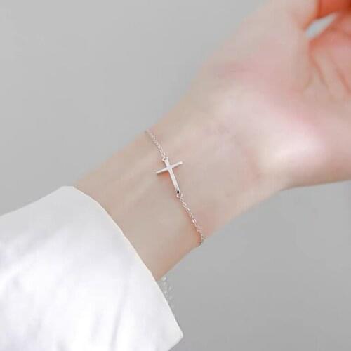 Stainless Steel Bracelet Set Rose Gold Cross Cross Dew Bracelet Dew Dew Bracelet Cross Bracelet Jewelry Gift